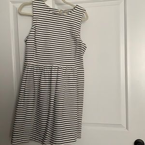Black and white stripe dress